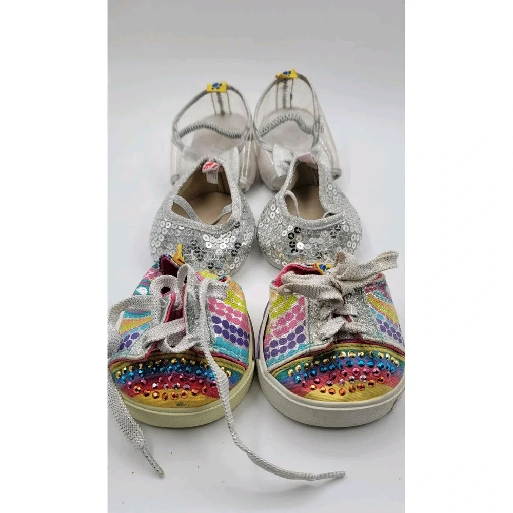 3 Sets Of Build‎ A Bear Shoes  Twinkle Toes, Silver Sparkle & Silver Sequin